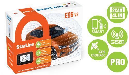 Автосигнализация StarLine E96 V2 BT 2CAN+4LIN GSM-GPS PRO