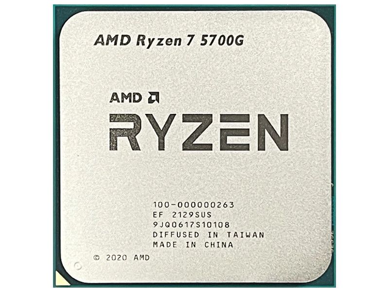 ПроцессорAMDRyzen75700GAM4,8x3800МГц,OEM