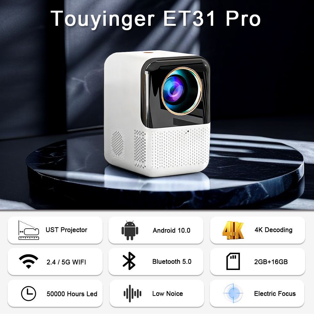 Проектор TouYinger ET31 PRO, Android (GLOBAL EDITION) купить по доступной  цене с доставкой в интернет-магазине OZON (1201349801)