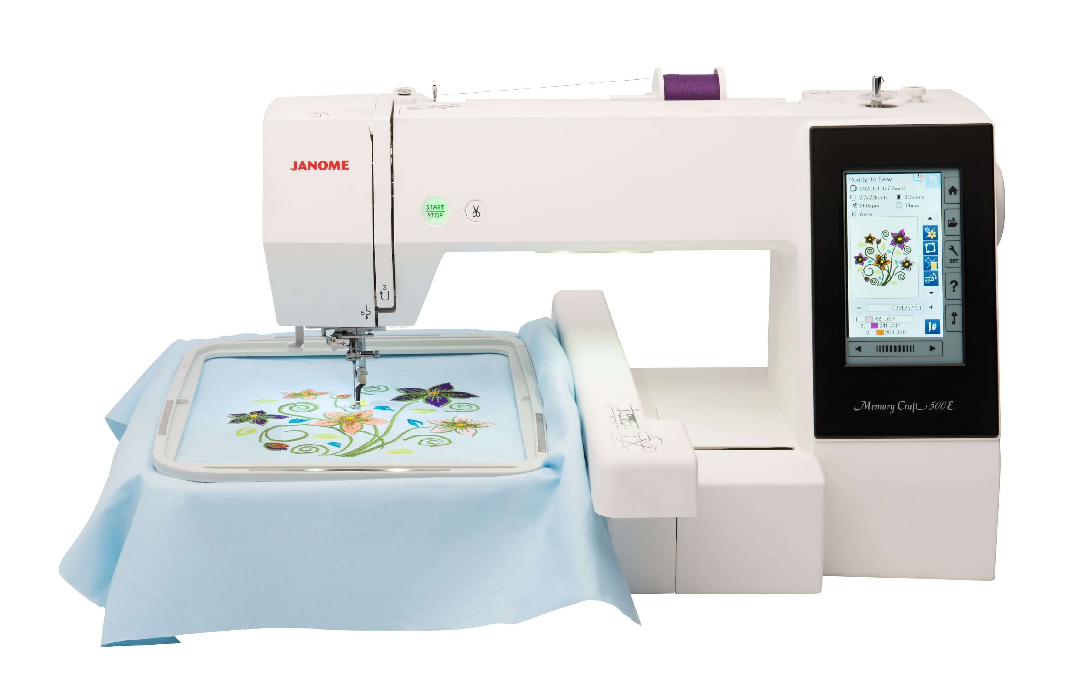 Вышивальная машина Janome Memory Craft 500E / MC 500 E - купить с доставкой  по выгодным ценам в интернет-магазине OZON (1504972306)