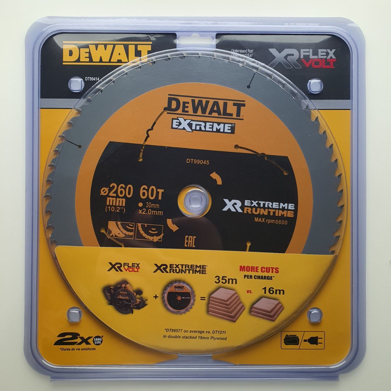 DeWalt Диск пильный 260 x 2 x 30; 60  зуб.