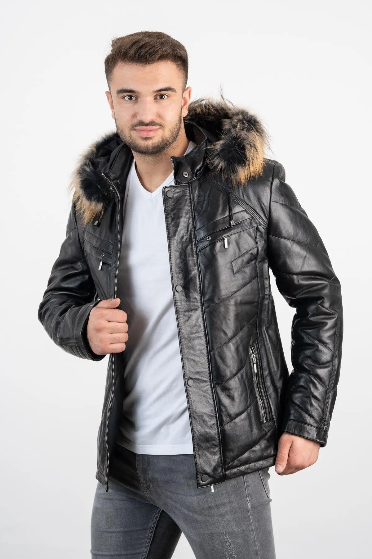 Куртка кожаная - купить с доставкой по выгодным ценам в интернет-магазине  OZON (355325243)