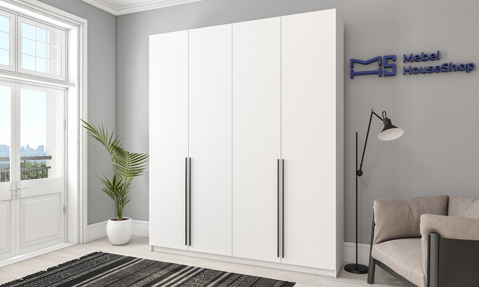 Шкаф распашной ИКЕА Пакс 42 Фардал