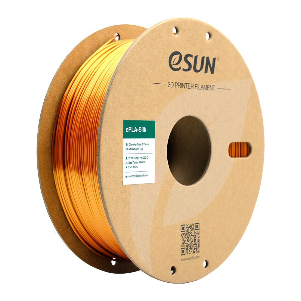 Катушка eSilk PLA-пластика ESUN 1.75 мм 1кг., медная (Copper)