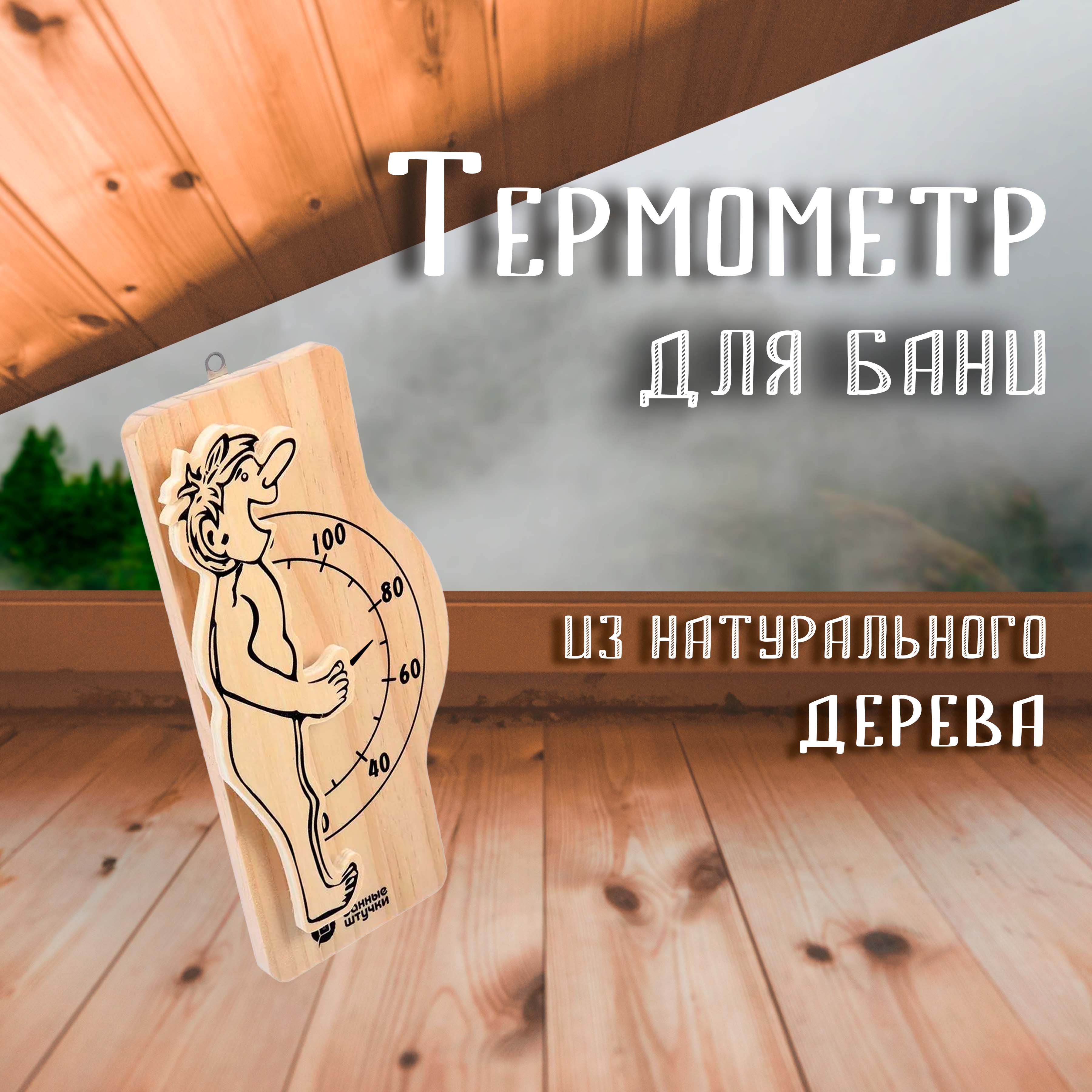 Термометр "Банщик", 23х10х3 см