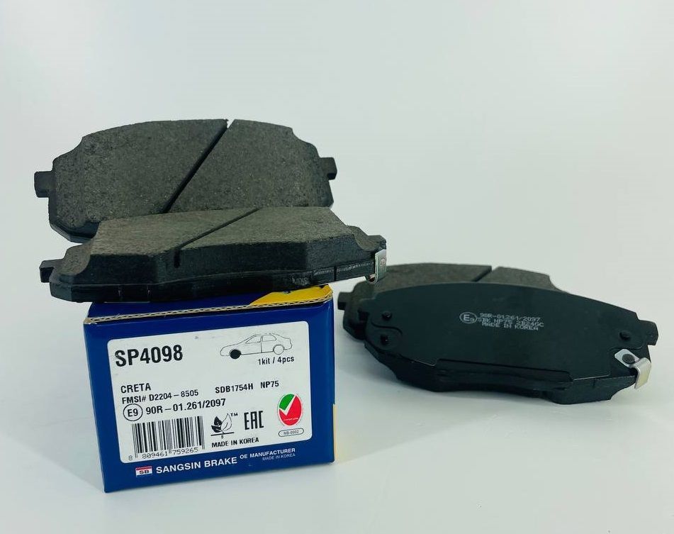 Тормозные колодки крета артикул. Sp4098 sangsin. sangsin gp4098 колодки. тормозные колодки хендай крета 1.6 передние. sangsin brake колодки.