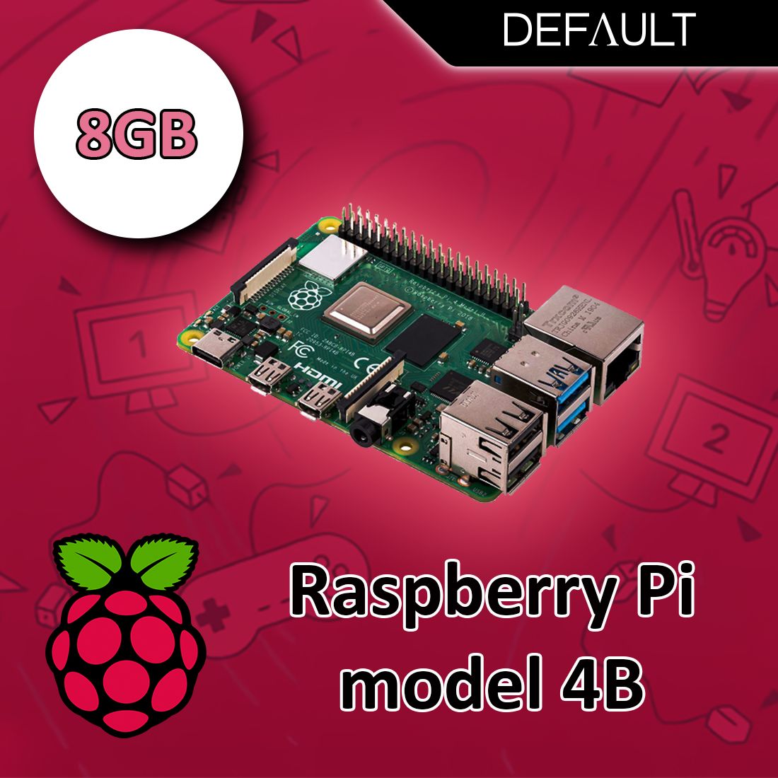 Микрокомпьютер RASPBERRY PI 4 MODEL B 8GB купить на OZON по низкой цене