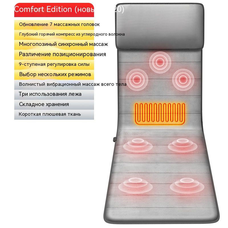 МассажныйматрасдлявсеготелаМногофункциональныйдомашнийэлектрическийфизиотерапевтическийстулПодушка