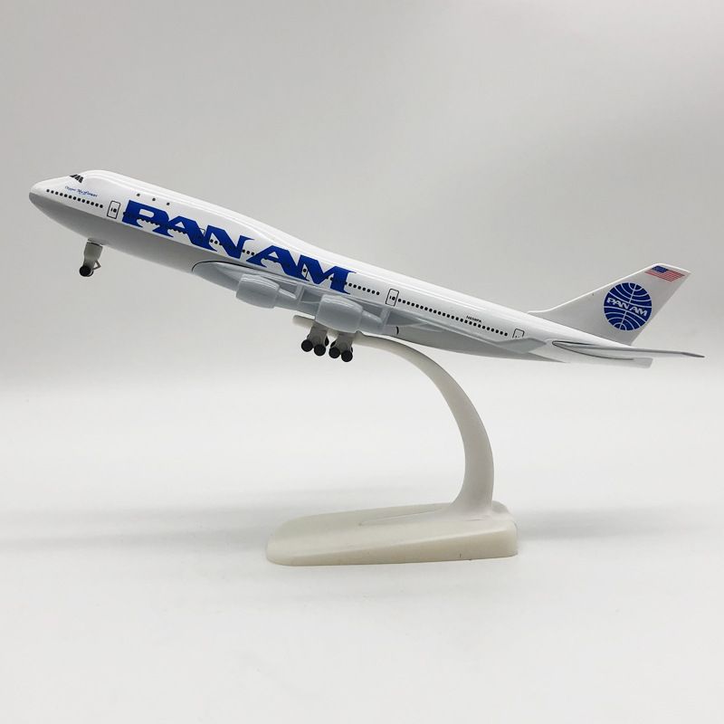 Pan Am 20см металлическая модель самолета с шасси / Boeing 747