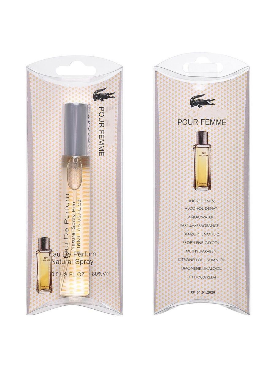 Мини Парфюм Lacoste Eau de Parfum 20ml. Мини Парфюм 20 мл Lacoste. Пробник ручка Lacoste pour femme 20 ml. Духи Lacoste pour femme 15 ml.