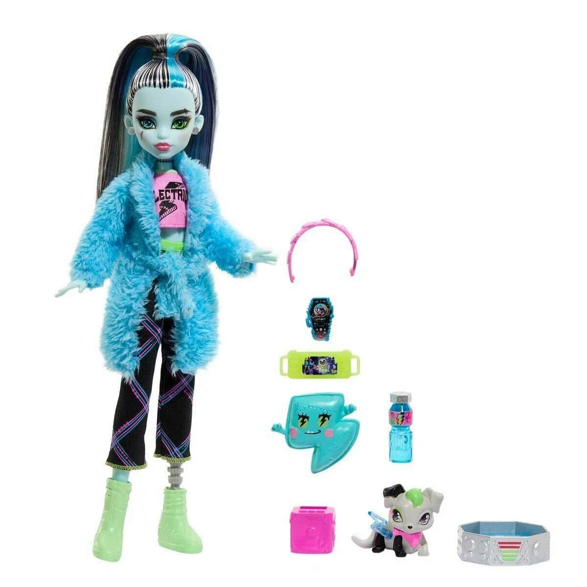 Кукла Монстр Хай Френки Штейн Пижамная вечеринка Monster High Frankie Stein  Creepover Party HKY68