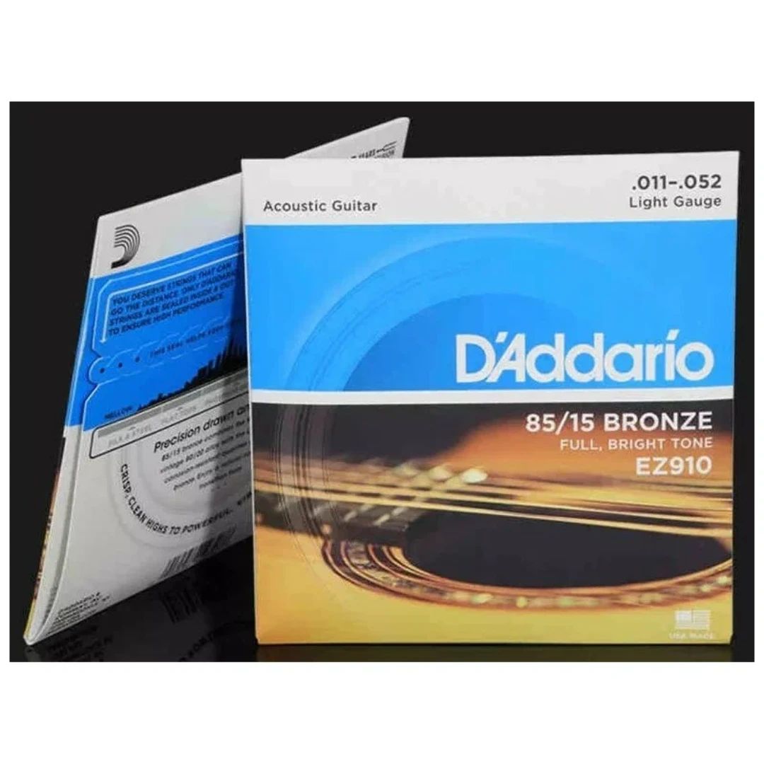 Струны для акустической гитары металлические D'Addario EZ910