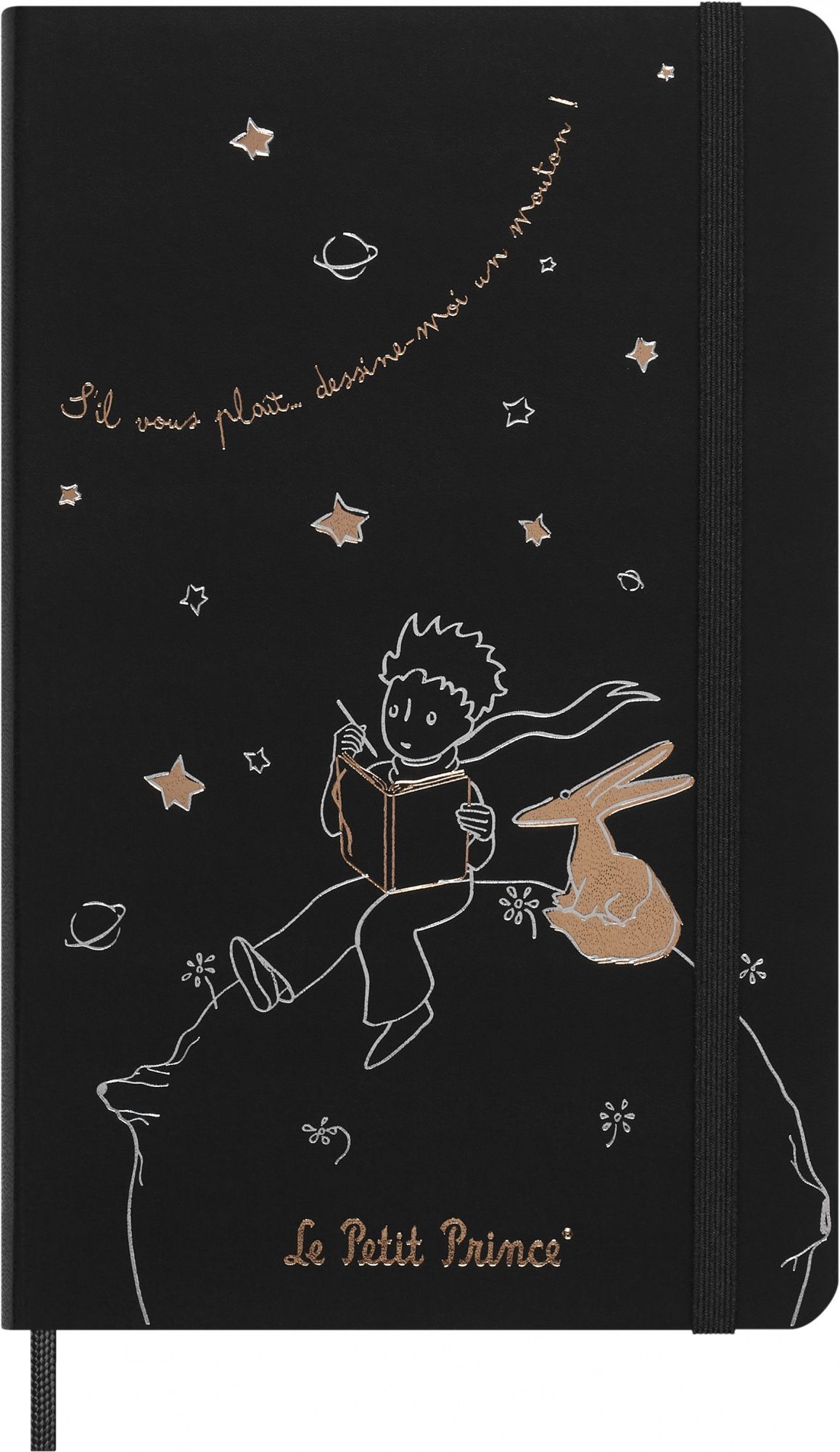 БлокнотMoleskineLEPETITPRINCELarge130х210мм240стр.линейкатвердаяобложкаподар.кор.черный