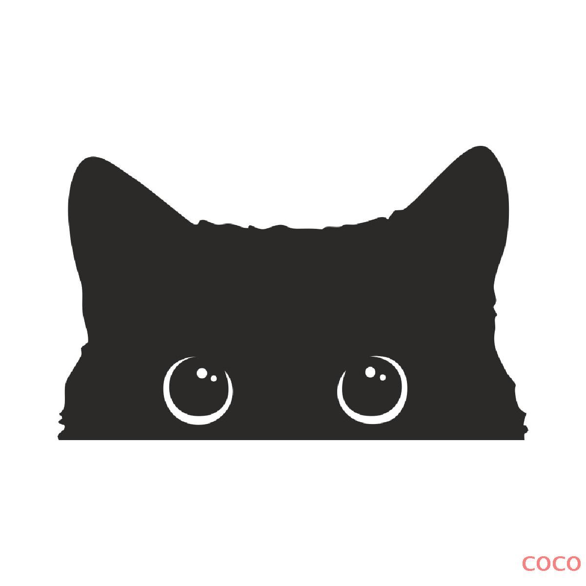 Выглядывающая кошка