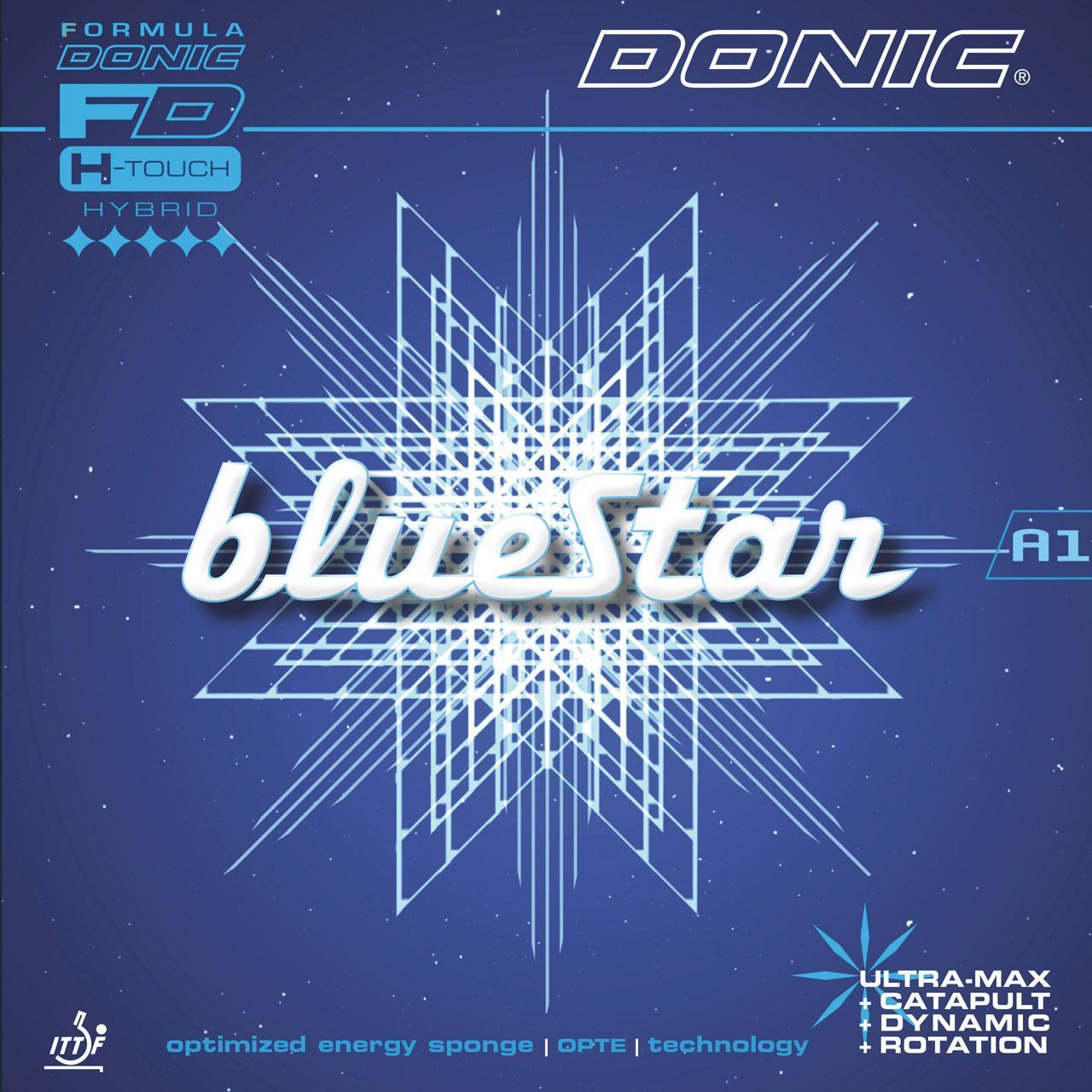 Накладка DONIC BlueStar A1, красная, max