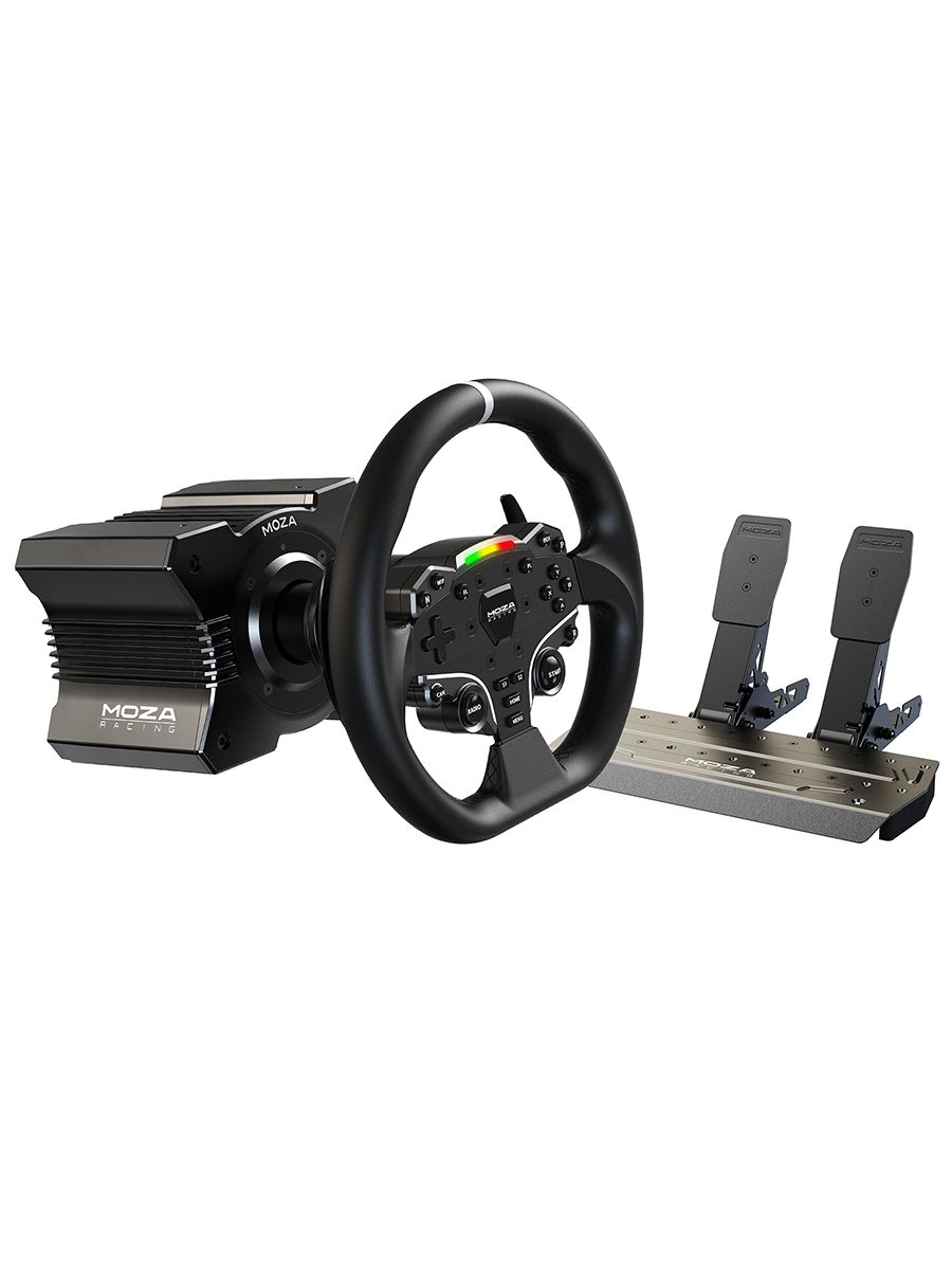 Игровой руль MOZA R5 Bundle R5 Base, ES Wheel, SR-P Lite double Pedals R5 Table Clamp) RS20