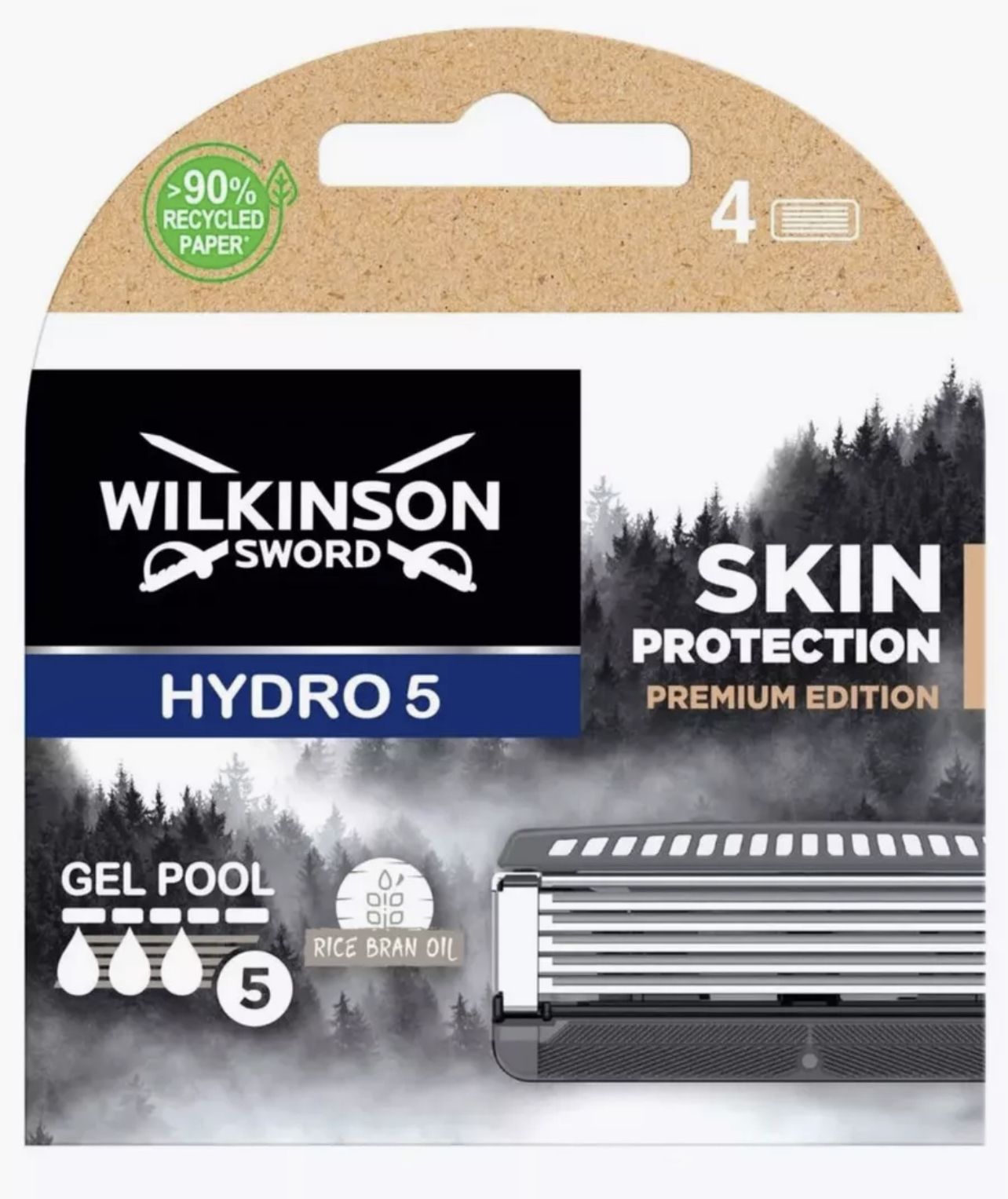 Wilkinson Sword Hydro 5 Premium Edition Сменные кассеты 4 шт.