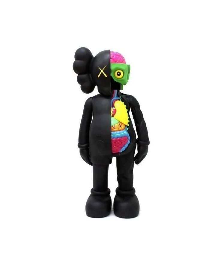 Коллекционная игрушка Kaws Companion Anatomy 20 см черная