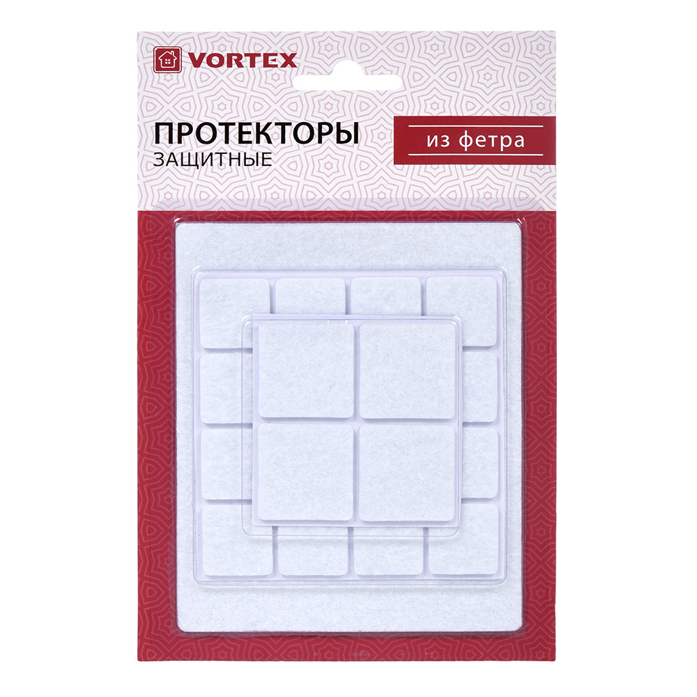 Протекторы для мебели набор 21 шт, фетр (белые) "Vortex" 26002 #1