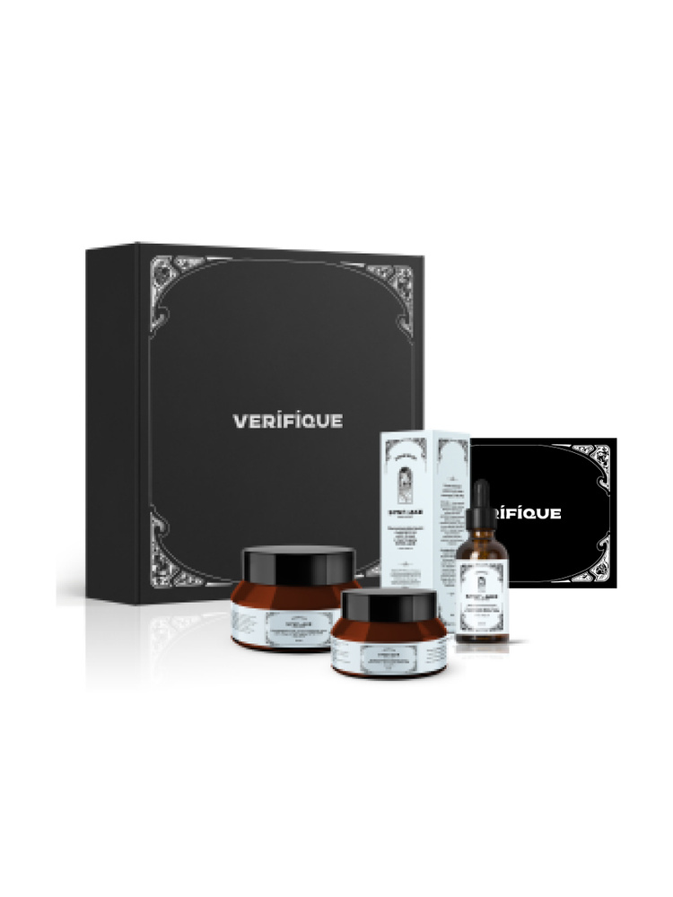 VERIFIQUE / Подарочный антивозрастной набор для лица с пептидом SYN-AKE 3% / Жидкие патчи для глаз / #1