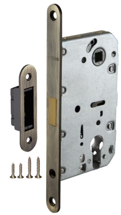 Замок межкомнатный с магнитным язычком M85C-50 AB бронза - купить по ...