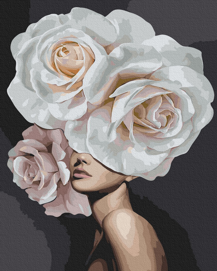 Девушка с белой розой