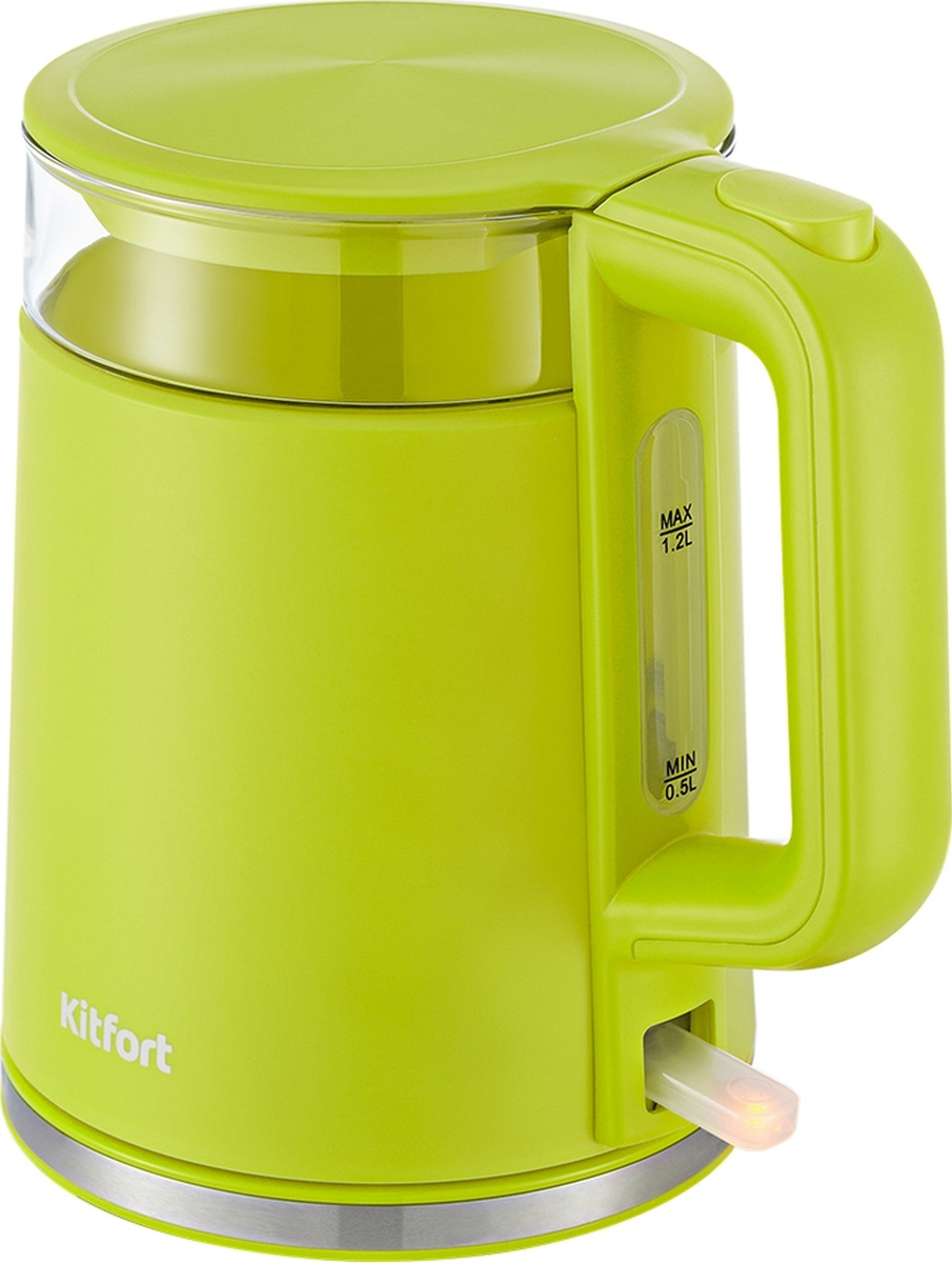 Электрический чайник Kitfort КТ-6124-2, салатовый #1