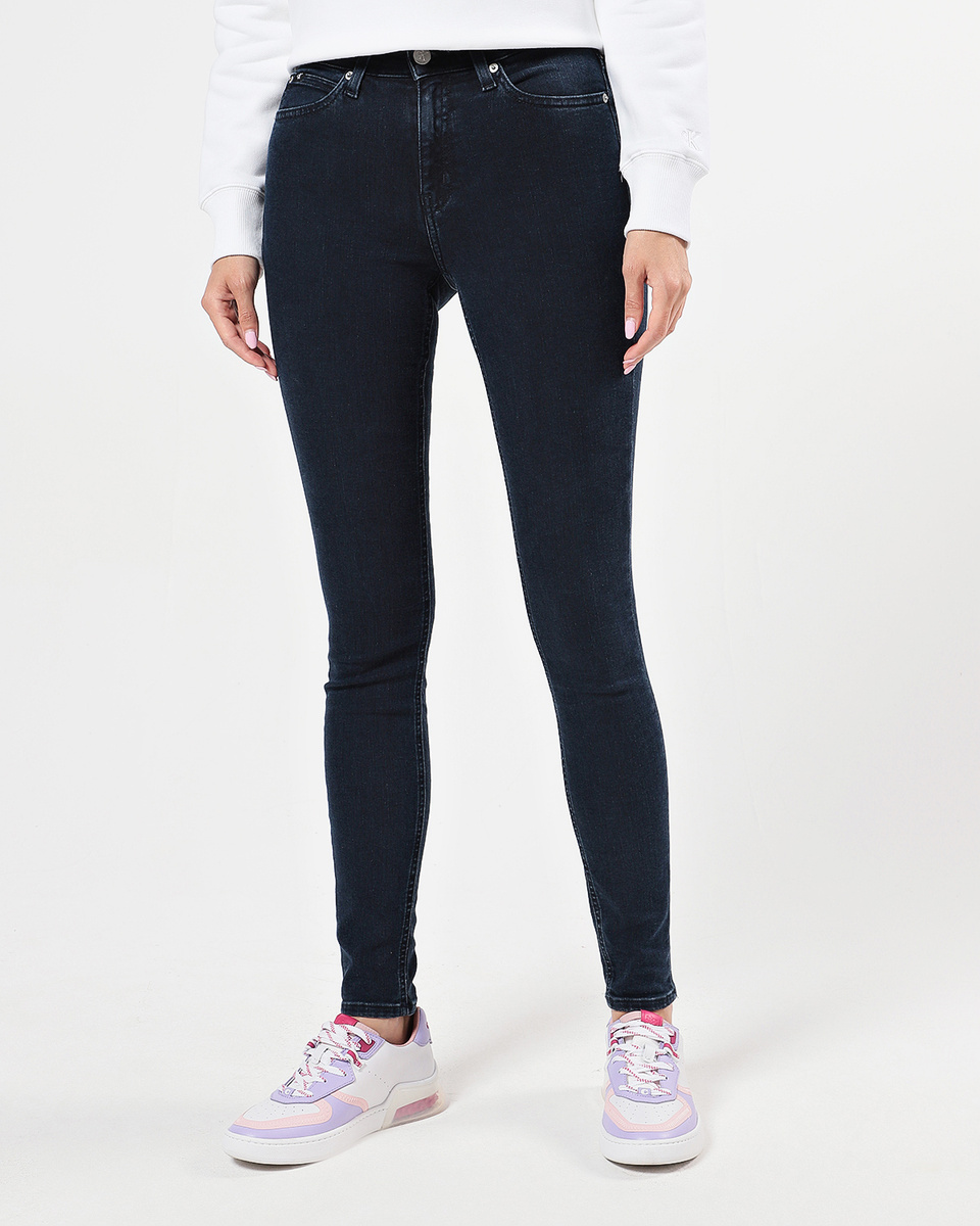 ck high rise skinny jeans