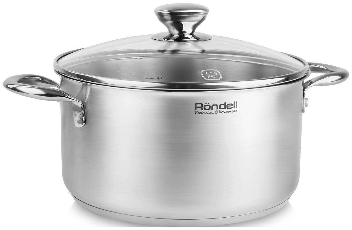 Кастрюля Rondell, Нержавеющая сталь, 5,1 л - купить по выгодной цене в ...