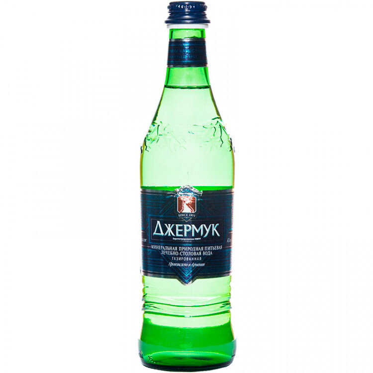Минеральная природная вода Jermuk / Джермук газированная, стекло 0.33 л ...