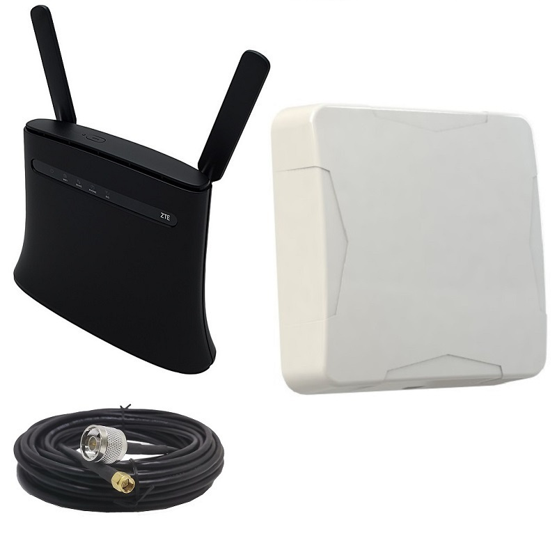 Wi-Fi роутер ZTE Mf283 с внешней уличной антенной 3g/4g nitsa-5 Роутер ...