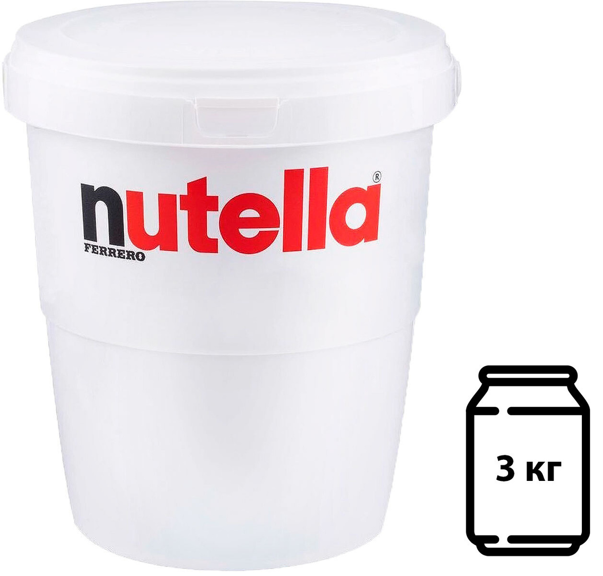 Паста ореховая Nutella (Нутелла) с добавлением какао, 3 кг — купить в ...