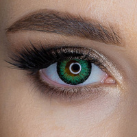Цветные контактные линзы EOS 211 3 месяца, -4.50 / 8.6, Green, 2 шт.. Спонсорские товары