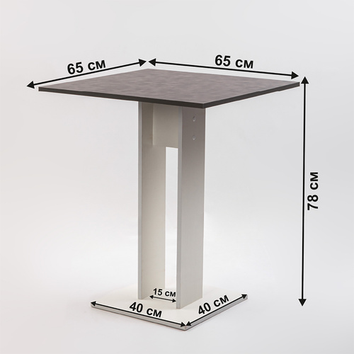 Стол обеденный нераскладной zjasop 40х40х113 см