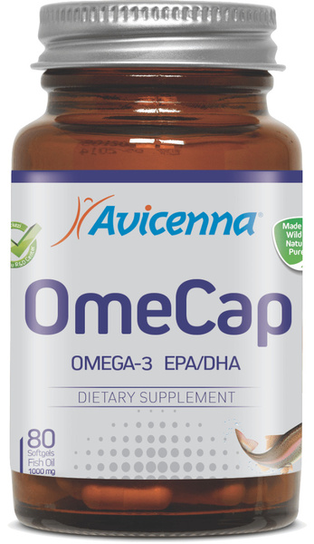 Авиценна OmeCap - Рыбий жир Омега-3 в Триглицеридной форме с витамином ...