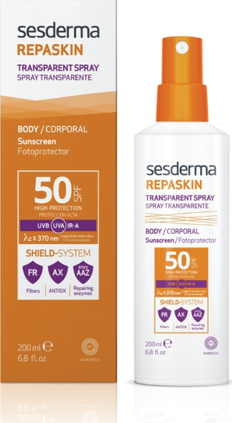 Sesderma Солнцезащитный спрей Repaskin, SPF 50, 200 мл - купить с ...