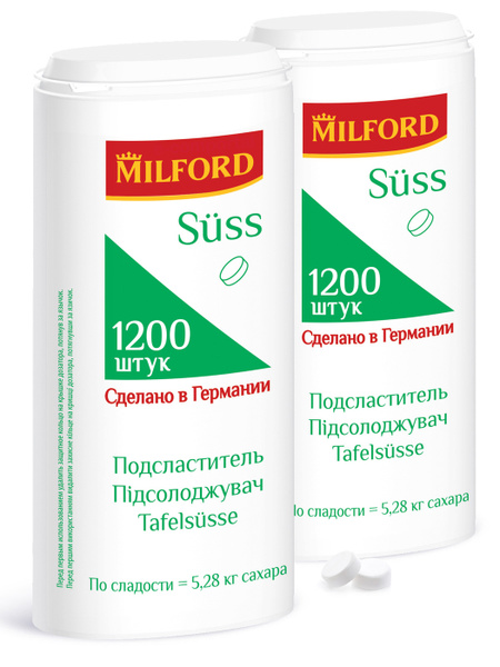 Заменитель сахара Милфорд Suss подсластитель, сахарозаменитель в ...