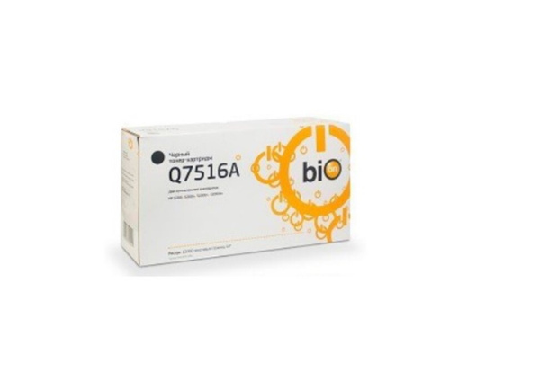 Расходник для печати Bion BCR-Q7516A, Черный (black), для лазерного ...