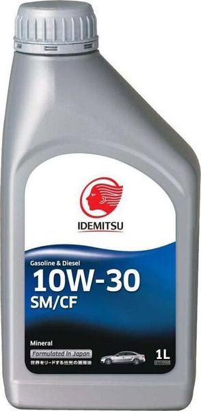 Масло моторное IDEMITSU MINERAL SM/CF 10W-30 Минеральное - купить в ...