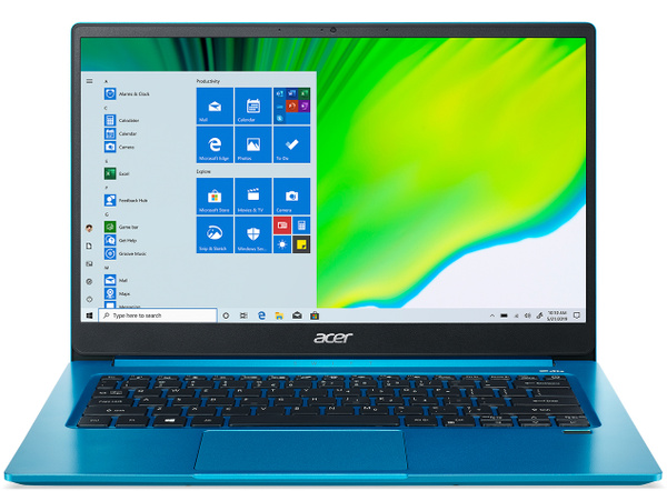 Ноутбук Acer SF314-59-55T0, светло-синий, голубой купить по низкой цене ...
