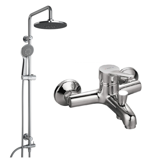 Душевая система с тропическим душем Dorff Norma D0711040 с тропическим ...