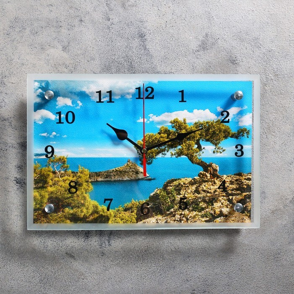 Часы-картина настенные, серия: Природа, "Крым, море", 20х30 см - купить ...