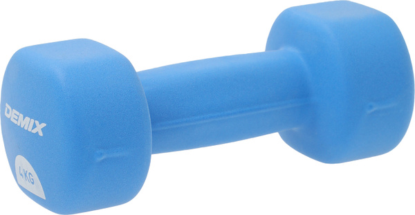 Гантели Demix Dumbbell with cover, 1 шт. по 4 кг, синий - купить по ...