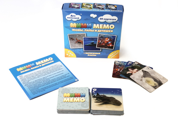 Мемо настольные игры для всей семьи для малышей Удивительные животные + Пернатый