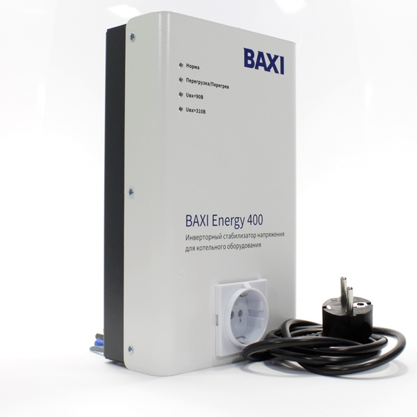 Baxi energy 400 схема электрическая принципиальная Инверторный стабилизатор для котельного оборудования Baxi Energy 400 ST40001 в