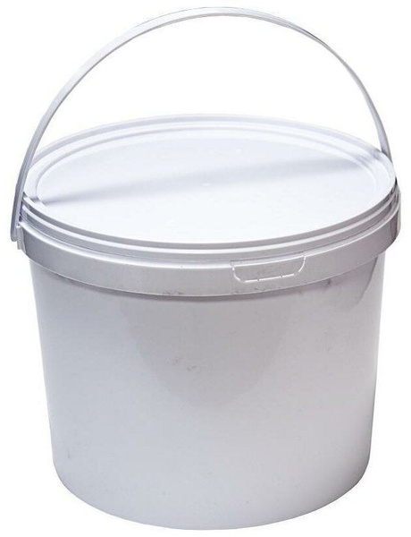 Ведро пищевое, с крышкой, 11л, белое пластиковое - купить по низкой ...