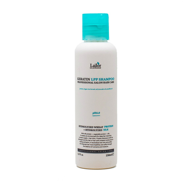 Lador Безсульфатный шампунь для волос с кератином Keratin LPP Shampoo ...