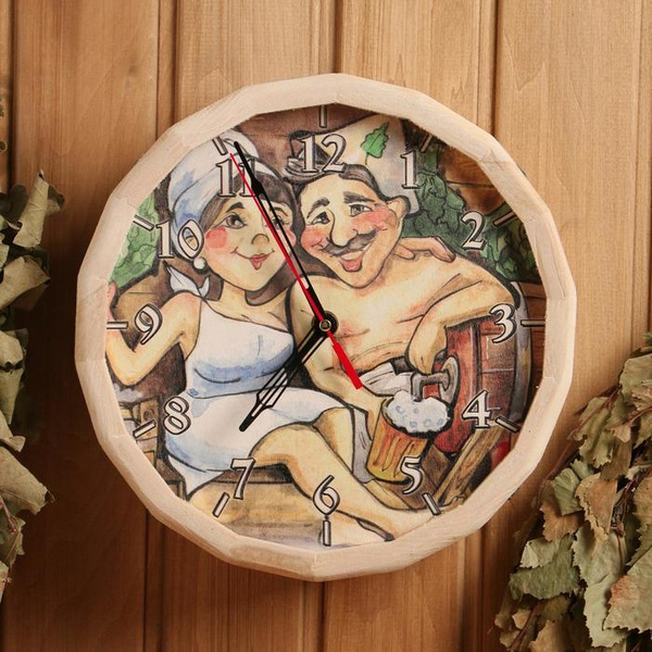Часы банные "№4" с рисунком - купить по низкой цене в интернет-магазине ...