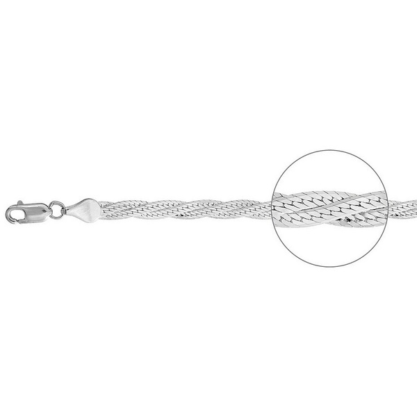 Krastsvetmet Браслет-цепочка из родированного серебра 925 пробы ...