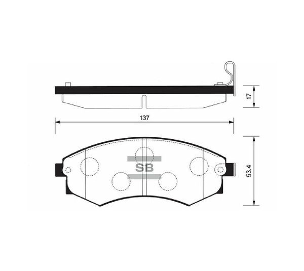 Колодки тормозные Sangsin Brake SP1111 - купить по низким ценам в ...